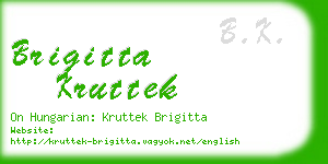 brigitta kruttek business card